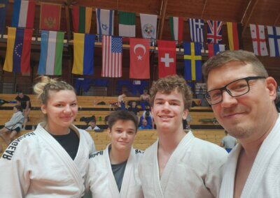 Niklas, Nadine und Christina beim Europacup Paks – starkes SHIAI-DO Team im Einsatz.